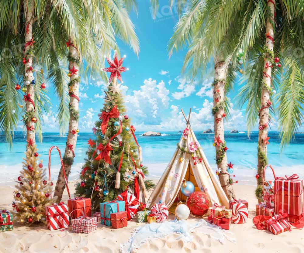 Kate Noël Plage Tente Arbre Toile de fond conçu par Emetselch - Kate Backdrop FR