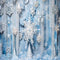 Kate Hiver Neige Blanc Bleu Toile de fond Conçu par Chain Photographie - Kate Backdrop FR