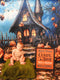 Kate Halloween Citrouille Château magique Toile de fond Conçu par Chain Photographie