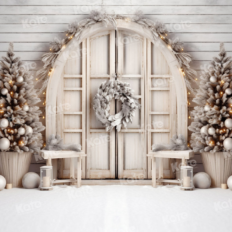 Kate Blanc Noël Grange Toile de fond pour la photographie - Kate Backdrop FR