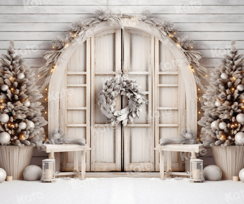 Kate Blanc Noël Grange Toile de fond pour la photographie - Kate Backdrop FR