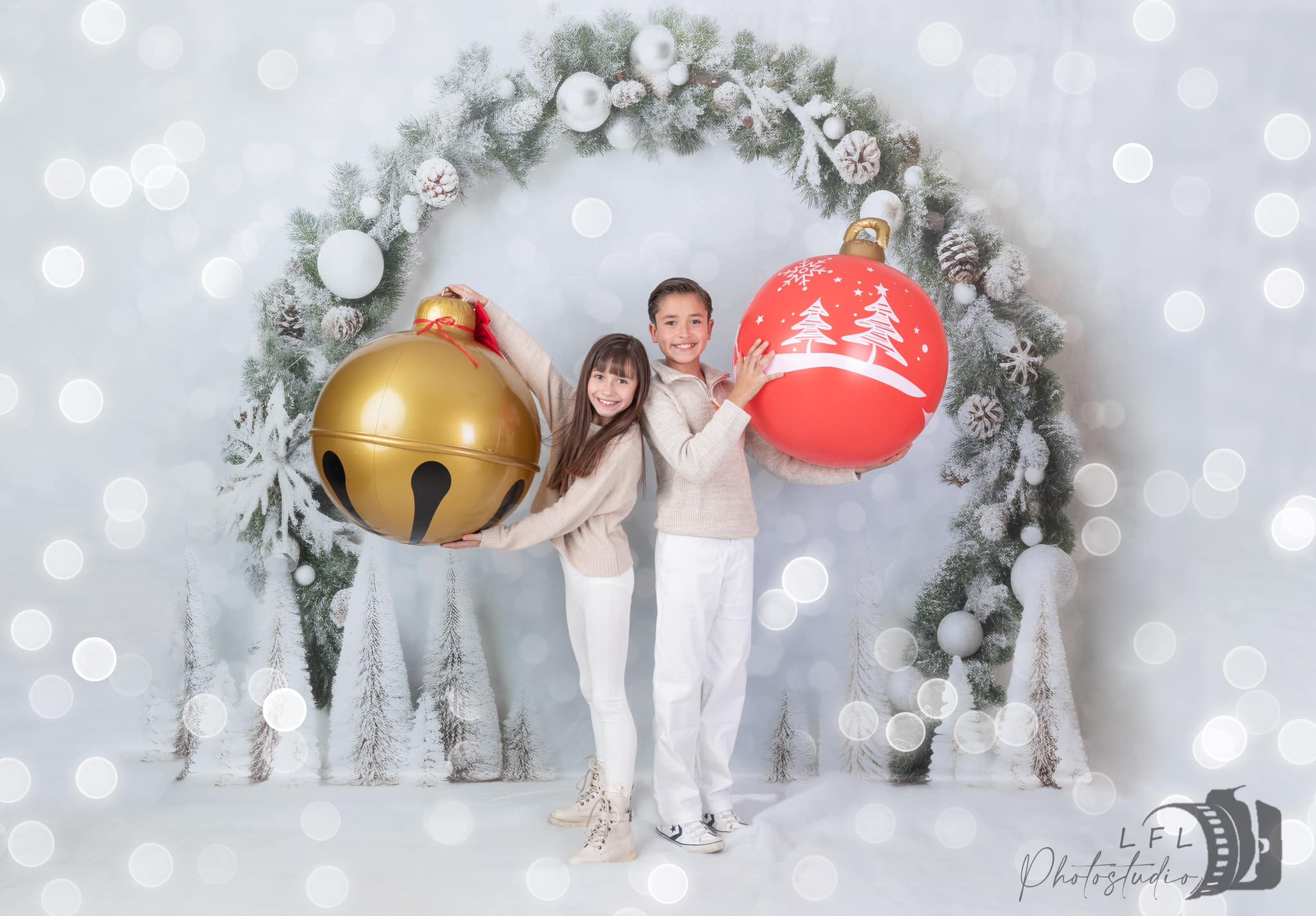 Kate Blanc Noël Bokeh Anniversaire Toile de fond pour la photographie - Kate Backdrop FR