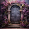 Kate Porte Vintage Violet Fleurs Toile de fond pour la photographie - Kate Backdrop FR