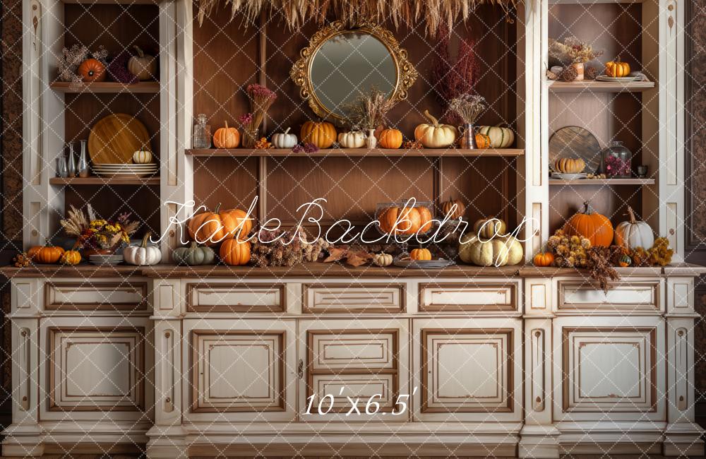 Kate Confortable Automne Cuisine Toile de fond conçue par Mandy Ringe - Kate Backdrop FR