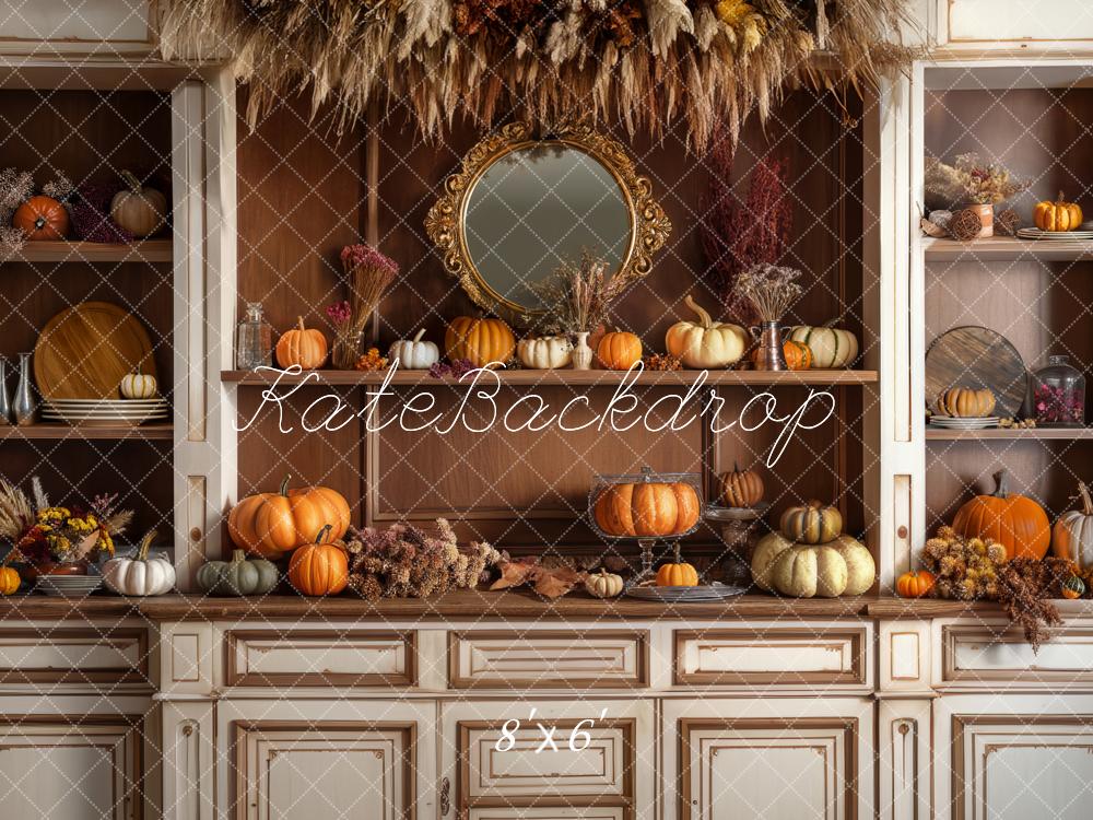 Kate Confortable Automne Cuisine Toile de fond conçue par Mandy Ringe - Kate Backdrop FR
