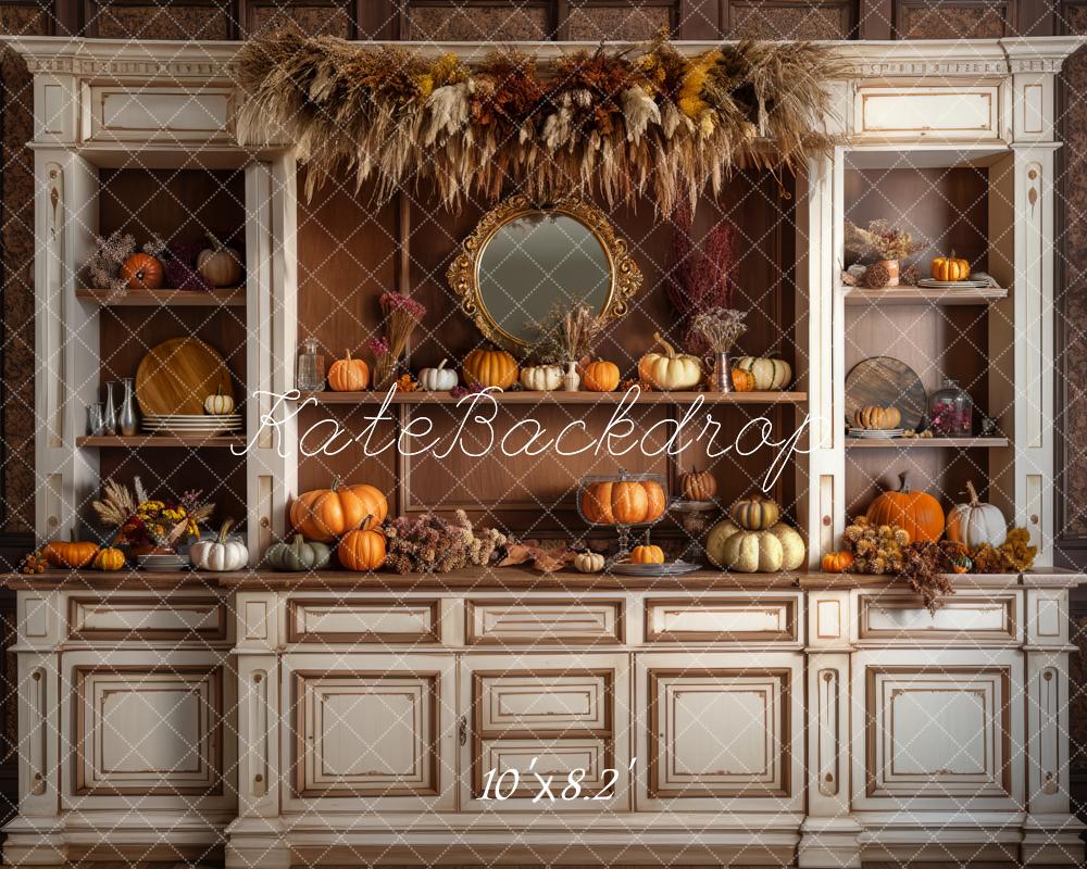 Kate Confortable Automne Cuisine Toile de fond conçue par Mandy Ringe - Kate Backdrop FR