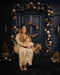 Kate Élégant Noir Or Noël Porte Toile de fond conçue par Mandy Ringe - Kate Backdrop FR