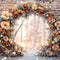 Kate Mur de briques Arche florale Noël Toile de fond conçue par Mini MakeBelieve - Kate Backdrop FR