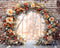 Kate Mur de briques Arche florale Noël Toile de fond conçue par Mini MakeBelieve - Kate Backdrop FR