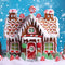 Kate Coloré Maison de pain d'épice Neige Toile de fond conçue par Mini MakeBelieve - Kate Backdrop FR