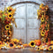 Kate Citrouille Tournesol Porte Automne Toile de fond conçue par Mini MakeBelieve - Kate Backdrop FR