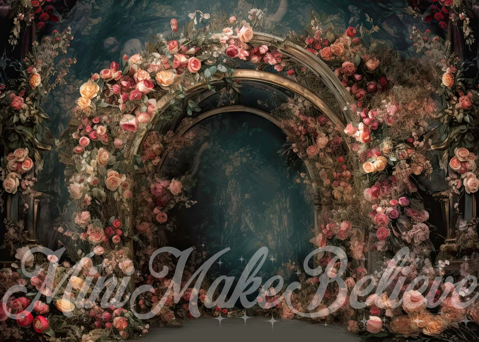 Kate Beaux-Arts Luxe Arche florale Toile de fond conçue par Mini MakeBelieve - Kate Backdrop FR