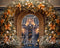 Kate Arche florale Lumières Noël Hiver Toile de fond conçue par Mini MakeBelieve - Kate Backdrop FR