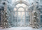 Kate Givré Portail Noël Hiver Toile de fond conçue par Mini MakeBelieve - Kate Backdrop FR