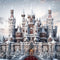 Kate Givré Château Hiver Noël Toile de fond conçue par Mini MakeBelieve - Kate Backdrop FR