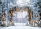 Kate Blanc Floral Porte Parc Toile de fond conçue par Mini MakeBelieve - Kate Backdrop FR