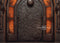 Kate Sinistre Porte Noir Halloween Toile de fond conçue par Mandy Ringe - Kate Backdrop FR