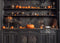 Kate Sinistre Halloween Citrouille Cuisine Toile de fond conçue par Mandy Ringe - Kate Backdrop FR