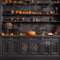 Kate Sinistre Halloween Citrouille Cuisine Toile de fond conçue par Mandy Ringe - Kate Backdrop FR