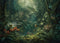 Kate Tropical Jungle Plante Toile de fond conçue par Mandy Ringe - Kate Backdrop FR