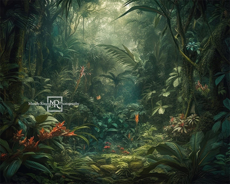 Kate Tropical Jungle Plante Toile de fond conçue par Mandy Ringe - Kate Backdrop FR