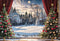 Kate Sapin de Noël Neige Champ Soleil Ciel Toile de fond pour la photographie - Kate Backdrop FR