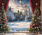 Kate Sapin de Noël Neige Champ Soleil Ciel Toile de fond pour la photographie - Kate Backdrop FR