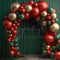 Kate Vert foncé Arche de Ballons Toile de fond conçue par Megan Leigh - Kate Backdrop FR