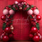 Kate Rouge Arche de Ballons Anniversaire Toile de fond conçue par Megan Leigh - Kate Backdrop FR