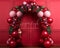 Kate Rouge Arche de Ballons Anniversaire Toile de fond conçue par Megan Leigh - Kate Backdrop FR