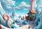 Kate Ville Nuage Bonbons Enfant Toile de fond conçue par Megan Leigh