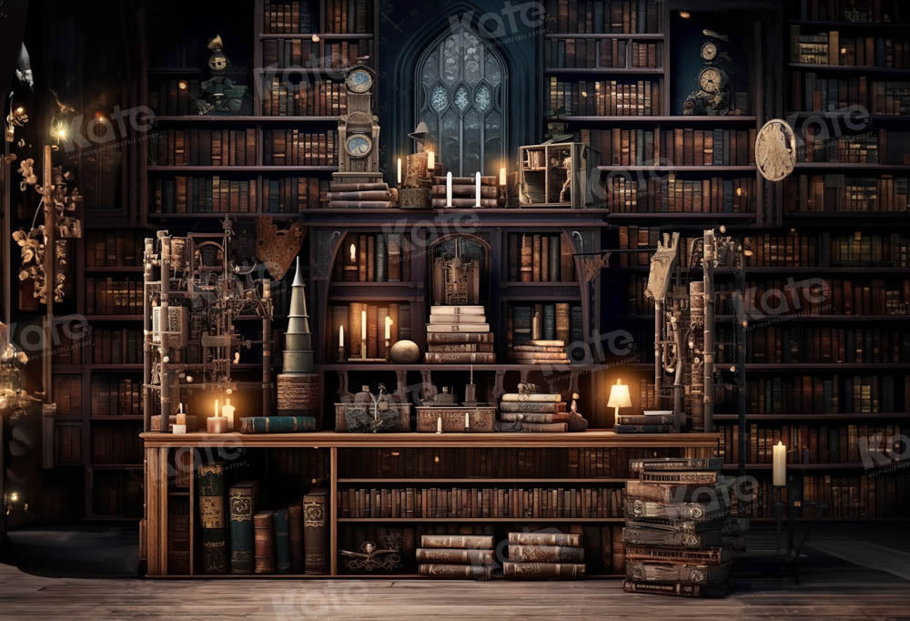 Kate Bibliothèque École Livres Toile de fond Conçu par Chain Photographie - Kate Backdrop FR