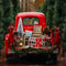 Kate Noël Rouge Voiture Arbres Toile de fond pour la photographie - Kate Backdrop FR