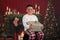 Kate Rouge Sapin de Noël Chaussettes Toile de fond pour la photographie - Kate Backdrop FR