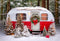 Kate Extérieur Neige Arbres Noël Toile de fond pour la photographie - Kate Backdrop FR