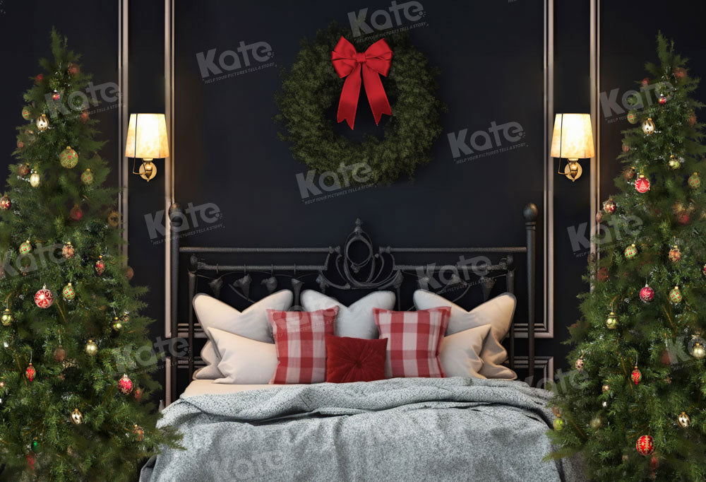 Kate Tête de lit Noël Mur Noir Toile de fond conçu par Emetselch
