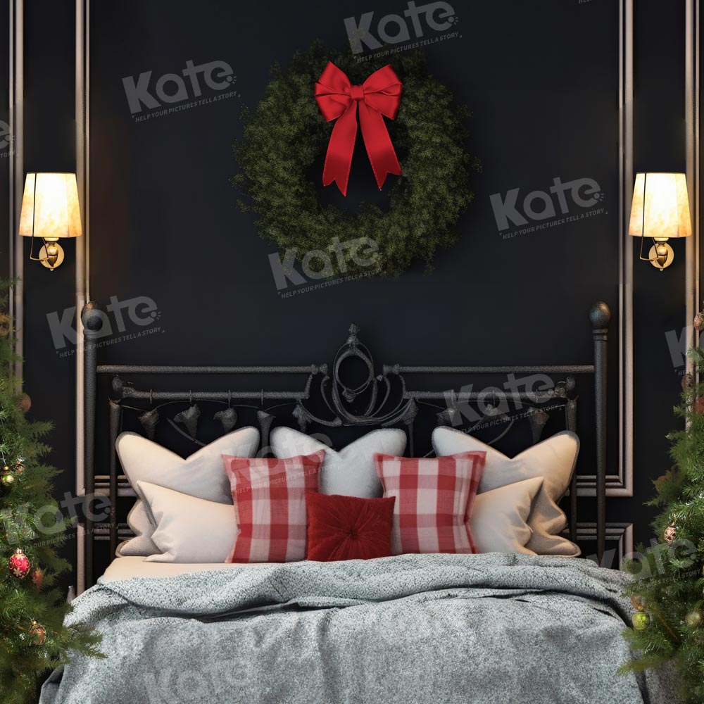 Kate Tête de lit Noël Mur Noir Toile de fond conçu par Emetselch