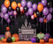 Kate Halloween Ballons Citrouille Enfant Toile de fond pour la photographie - Kate Backdrop FR