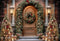 Kate Noël Hiver Porte Doré Toile de fond pour la photographie - Kate Backdrop FR