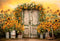 Kate Tournesol Automne Été Porte Jaune Toile de fond pour la photographie - Kate Backdrop FR