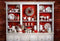Kate Cuisine Armoire Noël Rouge Toile de fond conçu par Emetselch - Kate Backdrop FR