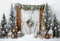 Kate Porte Noël Grange Arbres Toile de fond conçu par Emetselch - Kate Backdrop FR