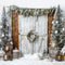 Kate Porte Noël Grange Arbres Toile de fond conçu par Emetselch - Kate Backdrop FR
