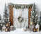 Kate Porte Noël Grange Arbres Toile de fond conçu par Emetselch - Kate Backdrop FR