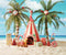 Kate Plage Tente Noël Bonbons Toile de fond conçu par Emetselch - Kate Backdrop FR