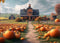 Kate Citrouille Ferme Maison Toile de fond conçue par Megan Leigh - Kate Backdrop FR