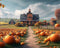 Kate Citrouille Ferme Maison Toile de fond conçue par Megan Leigh - Kate Backdrop FR