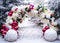 Kate Noël Hiver Arche de ballons Neige Toile de fond conçue par Mini MakeBelieve - Kate Backdrop FR