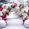Kate Noël Hiver Arche de ballons Neige Toile de fond conçue par Mini MakeBelieve - Kate Backdrop FR