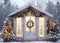 Kate Serre Lumières Noël Hiver Toile de fond conçue par Mini MakeBelieve - Kate Backdrop FR